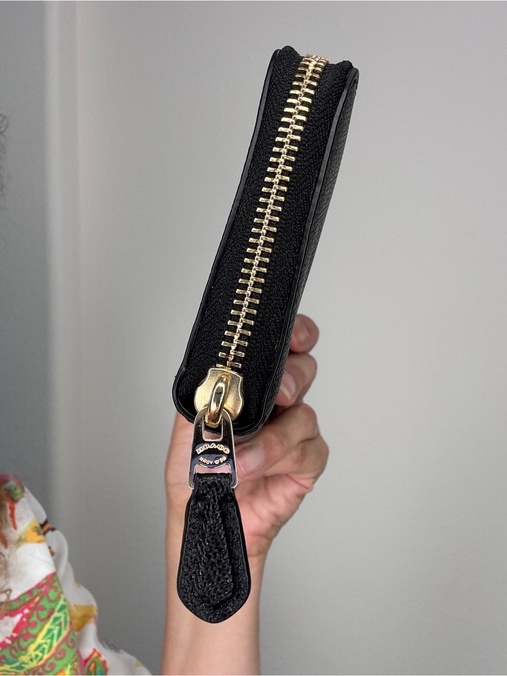 Coach black leather long zip wallet - Picture 12 of 15